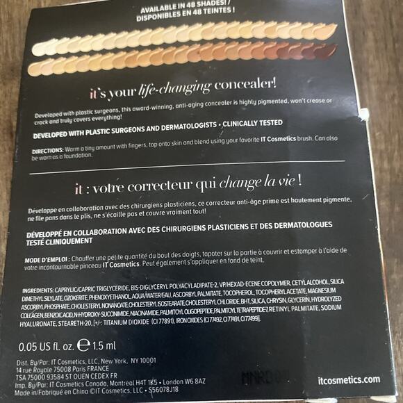 IT Cosmetics Bye Bye Under Eye Medium Natural 25.0 Travl/MiniSz 0.05 oz / 1.5 ml - Picture 4 of 5